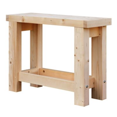 Etabli console en bois massif 1.2 m