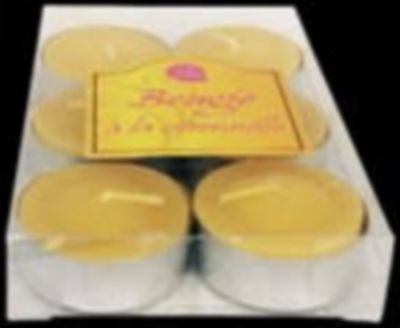 Lot de 6 veilleuses citronnelle Siam L.11 5 x l.7 7 x H.2 cm