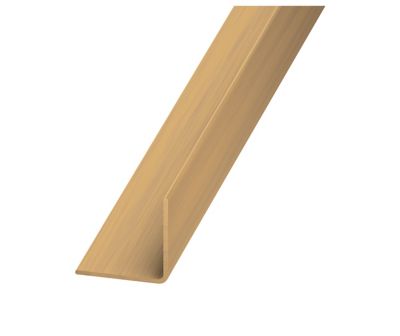 Cornière égale PVC chêne clair 10 x 10 mm, 1 m