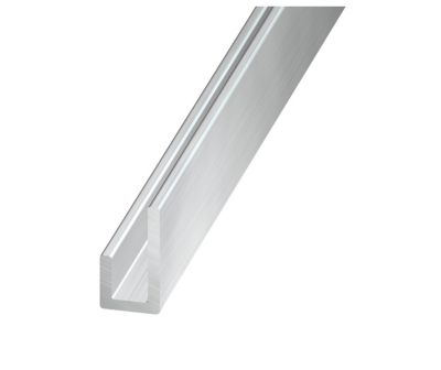 Cimaise aluminium brut 20 x 10 x 10 mm, 1 m
