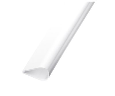 Serre feuillet PVC blanc 15 mm, 1 m