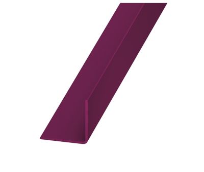 Cornière PVC aubergine 20 x 20 mm, 2 m