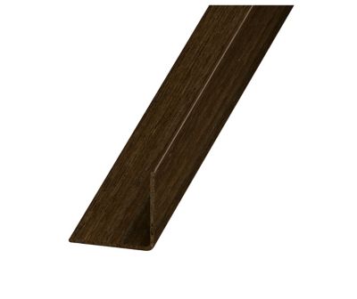 Cornière égale PVC Wengué 20 x 20 mm, 2 m
