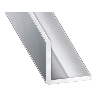 Cornière alu anodisé argent brillant 30 x 30 mm, 1 m | Castorama