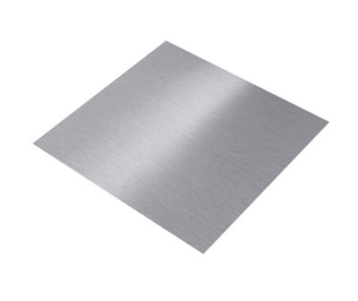 Tôle aluminium anodisé lisse argent brossé 50 x 25 cm