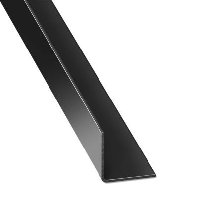  Corni re  PVC  laqu  noir 20 x 20 mm 2 m Castorama 