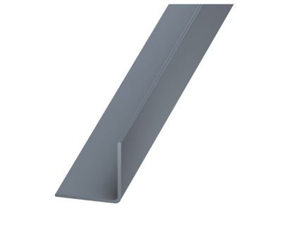  Corni re  PVC  gris titane 20 x 20 mm 2 m Castorama 