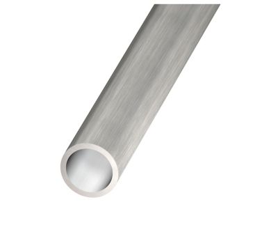 Tube rond aluminium brossé 10 mm, 1 m
