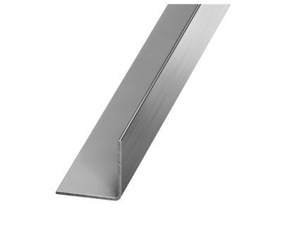 Cornière PVC coloris inox 30 x 30 mm, 2,5 m