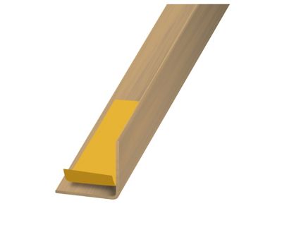 Cornière adhésive PVC chêne 20 x 20 mm, 2,5 m
