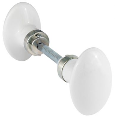 Bouton de porte Uni de Limoges nickelé Lot de 2 7mm
