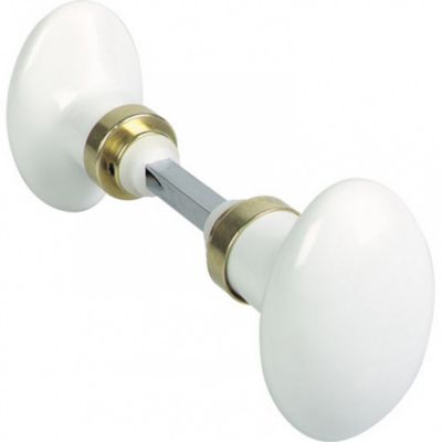 Boutons de porte en de Limoges laitonné Lot de 2 Carré 7mm