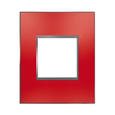 Image of Plaque de finition simple rouge satin ARNOULD Espace 3233625005618_CAFR