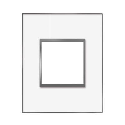 Image of Plaque de finition simple Miroir blanc ARNOULD Espace 3233625005649_CAFR