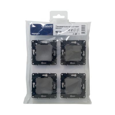 Lot de 10 Interrupteurs Boutons Poussoirs - Arnould Espace Evolution