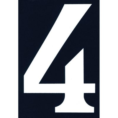 Numéro de rue chiffre 4 adhésif