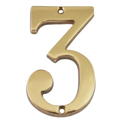 Numéro de rue Laiton 3