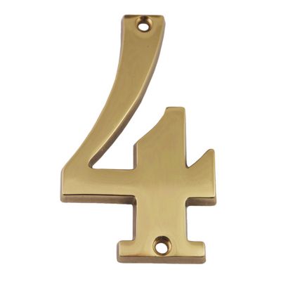 Numéro de rue Laiton 4