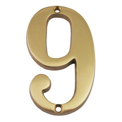 Numéro de rue Laiton 9