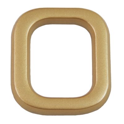 Lettre dorée O en relief