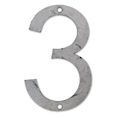 Chiffre 3 à peindre typologie Arial H.12 cm