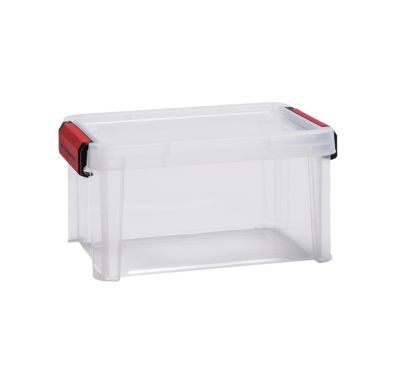 Boîte de rangement rectangulaire transparente Sundis Clip & Store 5 L