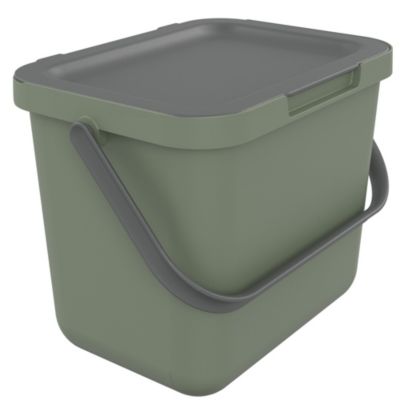 Poubelle de tri avec poignée 6 L Loops Sundis H. 18,7 cm vert - Sundis