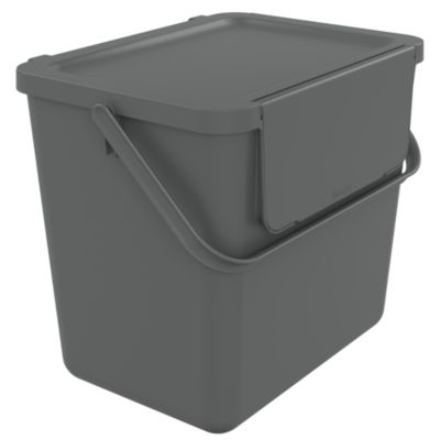 Poubelle de tri avec poignée 25 L Loops Sundis H. 29,7 cm gris - Sundis