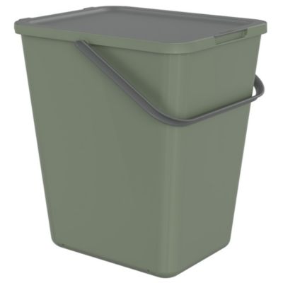 Poubelle de tri avec poignée 30 L Loops Sundis H. 52,9 cm vert - Sundis