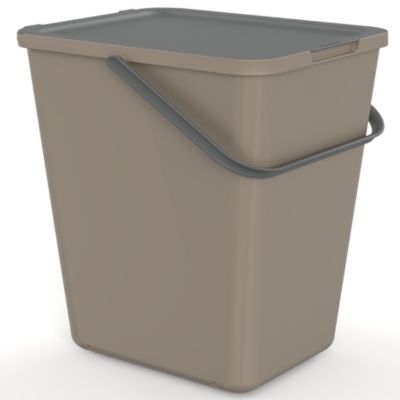 Poubelle de tri avec poignée 30 L Loops Sundis H. 52,9 cm taupe - Sundis