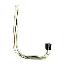 Crochet de rangement tube Mottez L. 16 cm zinc