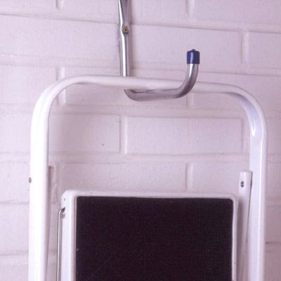 Crochet de rangement tube Mottez L. 21 cm zinc