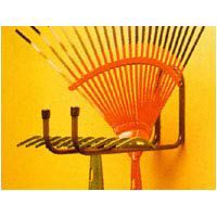 Crochet double multi-usages Mottez charge maxi 40 kg profondeur 320 mm