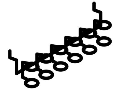 Porte outils Mottez pour 6 outils montage sur panneau perforé