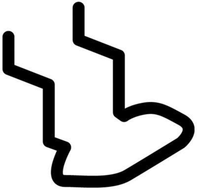 Support de pince Mottez pour montage sur panneau perforé en sachet de 4