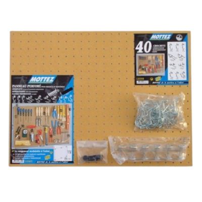 Panneau porte outils mural 90 x 60 cm Mottez
