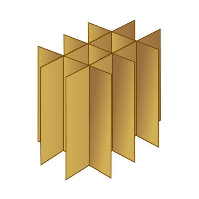 Croisillons de calage en carton Mottez capacité maxi 24 verres