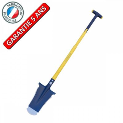 Perrin Bêche Caïman 29 cm - manche béquille composite - coupe racines - vue 3