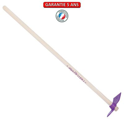 Perrin Serfouette panne & langue forgée manche 100cm - Framboisine - vue 3