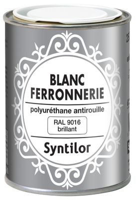 Peinture extérieure fer antirouille blanc brillant Syntilor 250ml