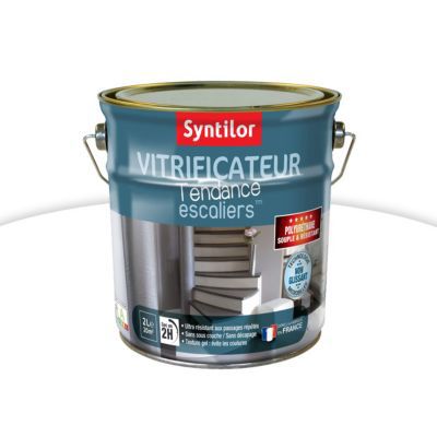 Vitrificateur escalier Syntilor Blanc satin 2L