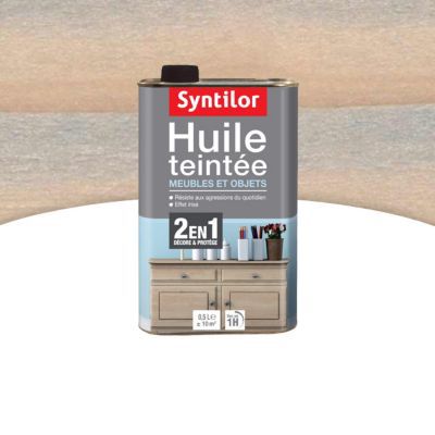 Huile teintée meubles et objets Gris irisée 500 ml