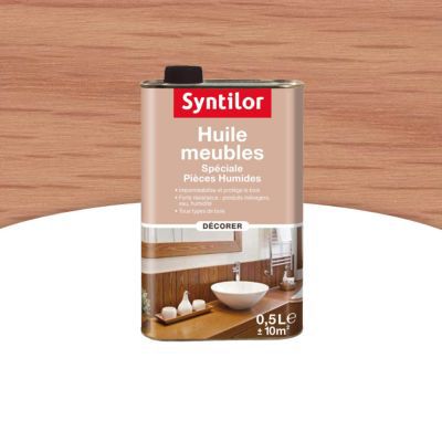 Huile meubles spéciale pièces humides Naturel 500 ml