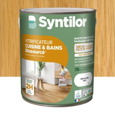 Vitrificateur cuisine et bains Biosourcé Nature Protect Syntilor incolore mat 2,5L