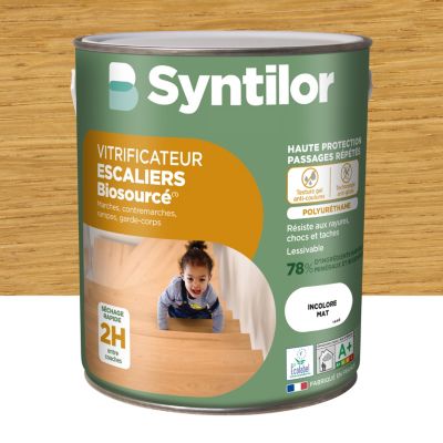 Vitrificateur escaliers Biosourcé Nature Protect Syntilor incolore mat 2,5L