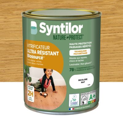 Vitrificateur Syntilor ultra résistant biosourcé Nature Protect incolore mat 0,75L