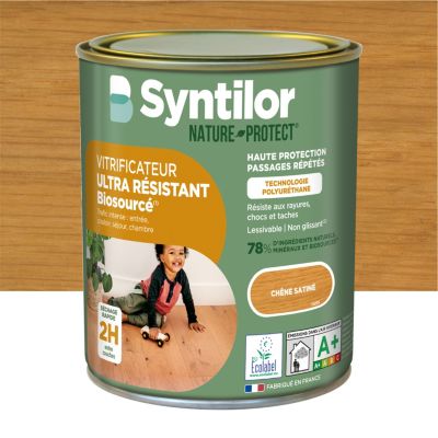 Vitrificateur Syntilor ultra résistant biosourcé Nature Protect chêne satiné 0,75L
