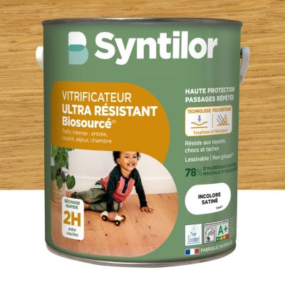 Vitrificateur Syntilor ultra résistant biosourcé Nature Protect incolore satiné 5L