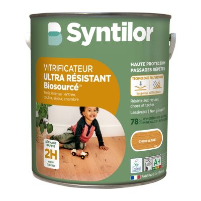 Vitrificateur Syntilor ultra résistant Biosourcé effet chêne ciré
