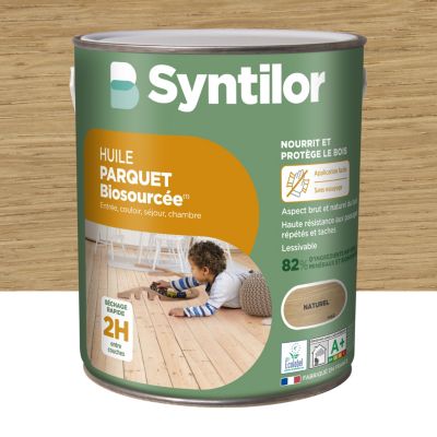 Huile Parquet Syntilor biosourcée Nature Protect naturel 2,5L